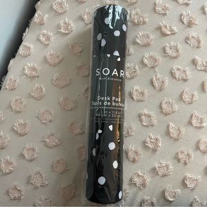 Soar Tech Elevated Desk Pad Polka Dot Black White